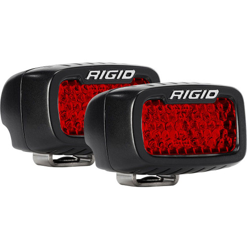 Rigid Industries Diffused Rear Facing High/Low Surface Mount Red Pair SR-M Pro RIGID Industries 90173