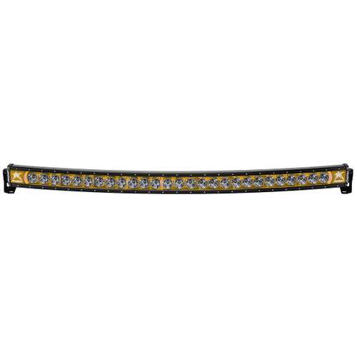 Rigid Industries 54 Inch LED Light Bar Single Row Curved Amber Backlight Radiance Plus RIGID Industries 36004