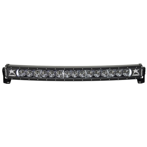 Rigid Industries 30 Inch LED Light Bar Single Row Curved White Backlight Radiance Plus RIGID Industries 33000