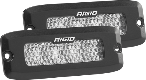 Rigid Industries Driving Diffused Black Flush Mount Pair SR-Q Pro RIGID Industries 925513