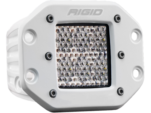 Rigid Industries Hybrid Diffused Flush Mount White Housing D-Series Pro RIGID Industries 611513