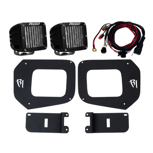 Rigid Industries 16-17 Toyota Tacoma Fog Light Mount Kit Includes 2 SAE D-Series Lights D-Series Pro RIGID Industries 465673