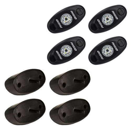 Rigid Industries Rock Light Kit Amber Set of 4 Lights A-Series RIGID Industries 400243