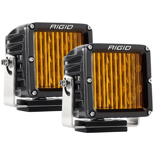 Rigid Industries SAE J583 Compliant Selective Yellow Fog Light Pair D-XL Pro Street Legal Surface Mount Rigid Industries 321514