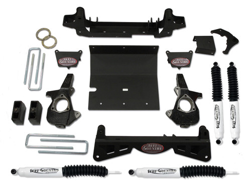 Tuff Country 4 Inch Lift Kit 01-10 Silverado/Sierra 2500HD w/ SX8000 Shocks w/3 Piece Sub Frame 14993KN