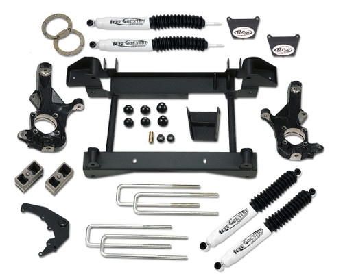 Tuff Country 4 Inch Lift Kit 01-10 Silverado/Sierra 2500HD w/ SX8000 Shocks w/1 Piece Sub Frame 14985KN