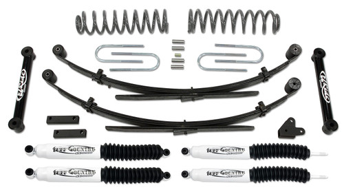Tuff Country 3.5 Inch Lift Kit 87-01 Jeep Cherokee with Rear Leaf Springs w/ SX8000 Shocks 43802KN