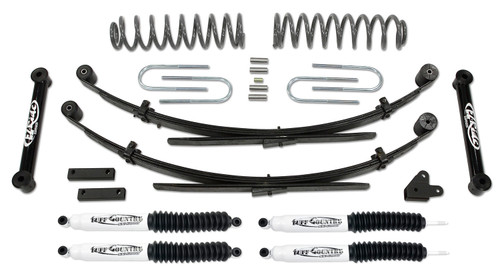 Tuff Country 3.5 Inch Lift Kit 87-01 Jeep Cherokee with Rear Leaf Springs w/ SX6000 Shocks 43802KH