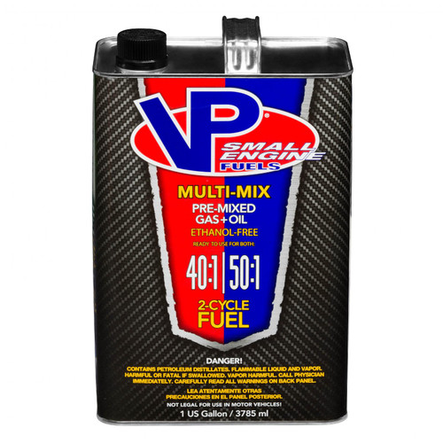 VP Racing Fuels Multi Mix 40:1/50:1 Premixed Case of 4/Gals of #6811 Small Engine Fuel 68114