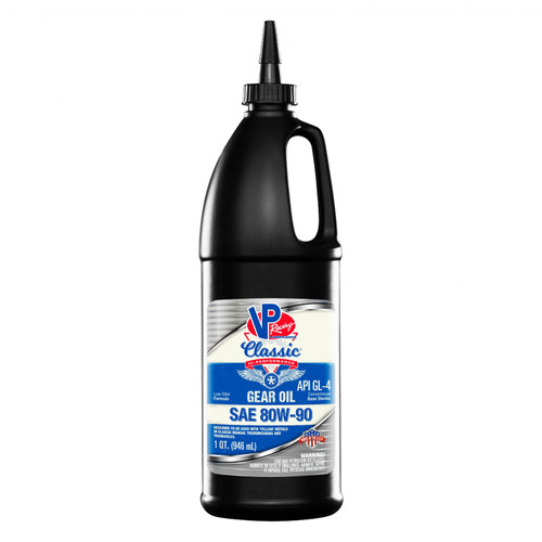 VP Racing Fuels VP GL 4 Classic SAE 80W 90 Hi Perf Gear Oil Quart Retail Bottle 2703