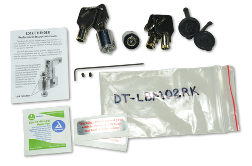 Fastway Trailer Keyed-alike two lock kit with replacement hardware for Flash ALBM or LBM locks. DT-LBM02RK