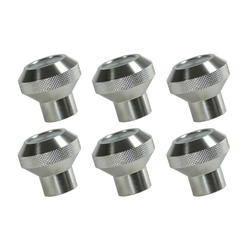 Rugged Ridge Dash Knob Set, Billet Stainless Steel; 76-86 Jeep CJ Models 11126.01