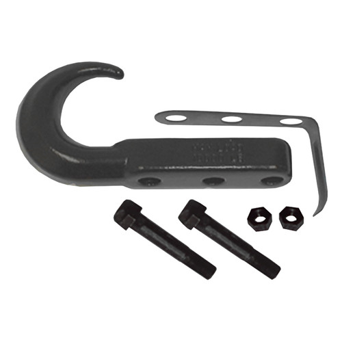 Rugged Ridge Front Tow Hook, Black; 42-02 Jeep CJ/Wrangler YJ/TJ 11236.02