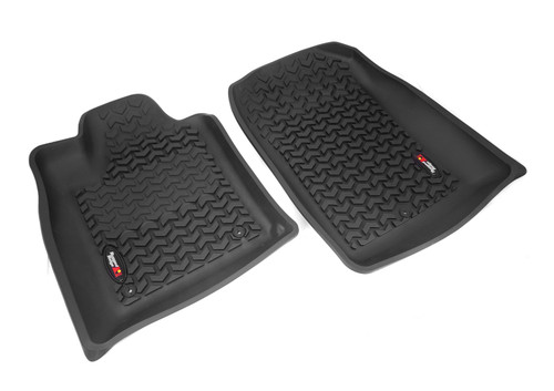 Rugged Ridge Floor Liners, Front, Black; 2011 Durango/Jeep Grand Cherokee WK 12920.29