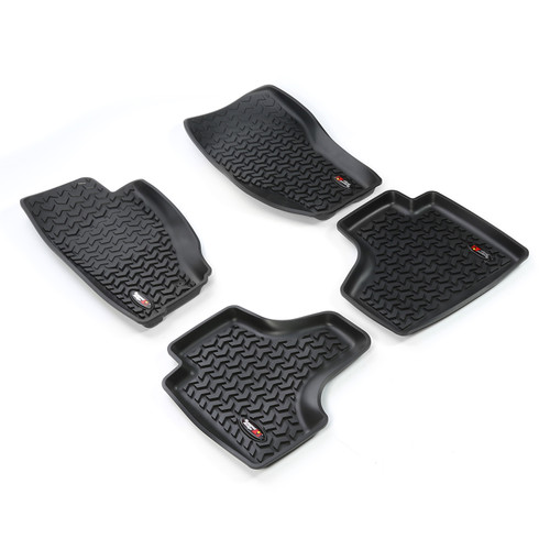 Rugged Ridge Floor Liners, Kit, Black; 08-13 Jeep Liberty KK 12987.28