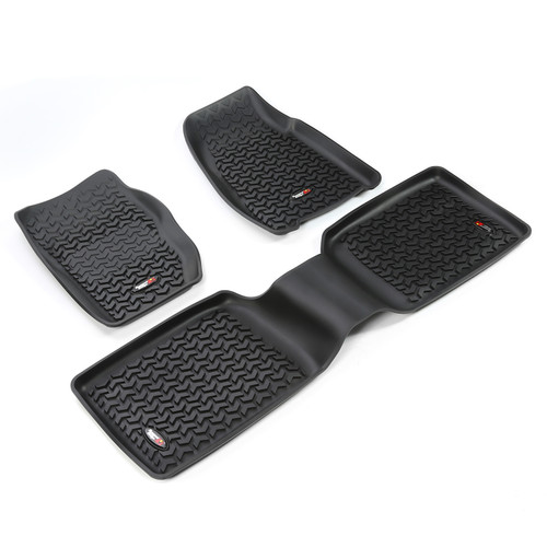 Rugged Ridge Floor Liners, Kit, Black; 84-01 Jeep Cherokee XJ 12987.30