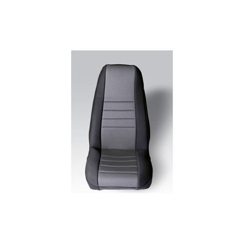 Rugged Ridge Neoprene Front Seat Covers, Gray; 76-90 Jeep CJ/Wrangler YJ 13212.09
