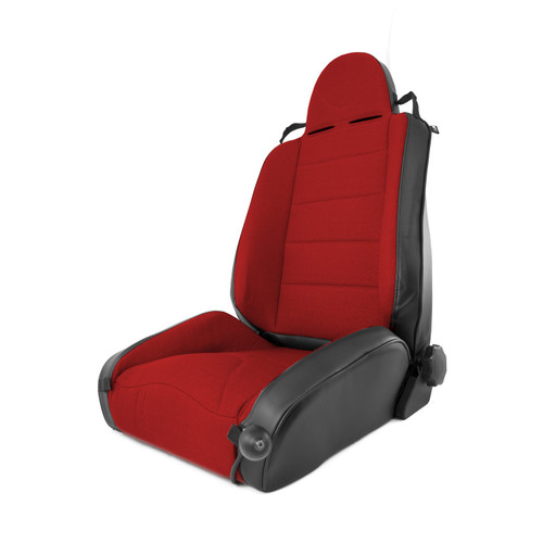 Rugged Ridge RRC Off Road Racing Seat, Reclinable, Red; 84-01 Jeep Cherokee XJ 13448.53