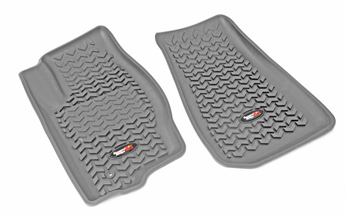 Rugged Ridge Floor Liners, Front, Gray; 05-10 Jeep WK/XK 14920.28