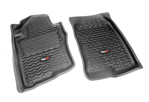 Rugged Ridge Floor Liners, Front, Black; 05-12 Nissan Pathfinder/05-15 Xterra 82905.10