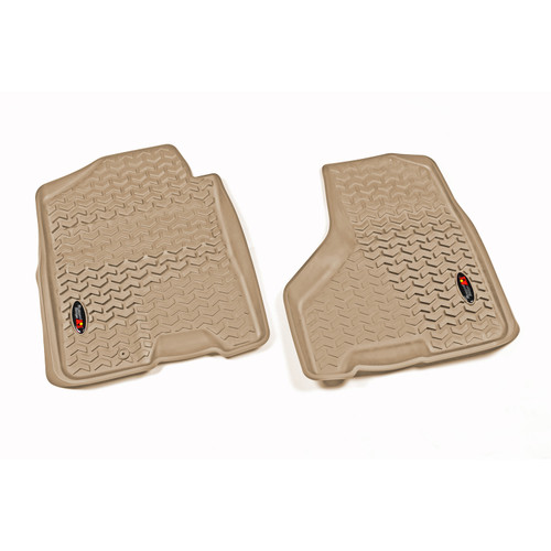 Rugged Ridge Floor Liners, Frt, Tan, Crew; 09-11 Ram 1500-3500 83903.04