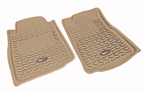 Rugged Ridge Floor Liners, Front, Tan; 12-16 Toyota Tacoma 83904.15