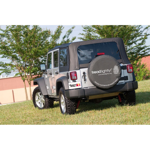Rugged Ridge Tire Cover, Black, 35-36 Inch, Tread Lightly Edition TL-12804.35