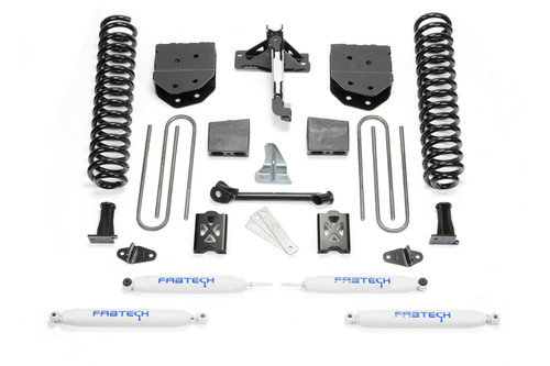 Fabtech 6 in. BASIC SYS W/PERF SHKS 05-07 FORD F250 4WD W/O FACTORY OVERLOAD K2010