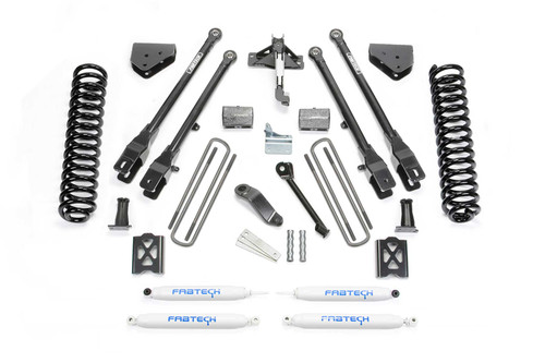 Fabtech 6 in. 4LINK SYS W/COILS & PERF SHKS 05-07 FORD F350 4WD K20132