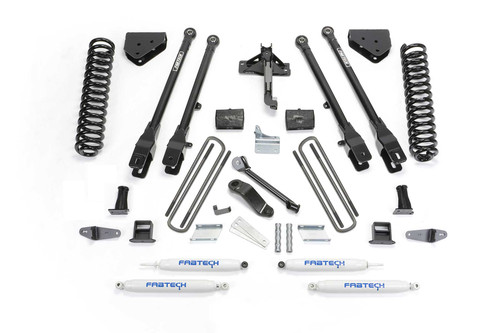Fabtech 6 in. 4LINK SYS W/COILS & PERF SHKS 08-10 FORD F450/F550 4WD K2054