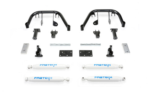 Fabtech 6 in. MULTIPLE FRT SHK SYS W/ PERF SHKS 05-07 FORD F250/350 4WD K2080