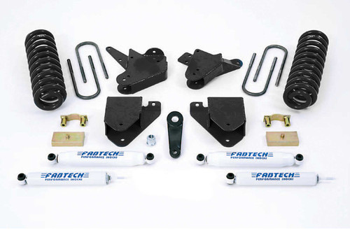 Fabtech 6 in. BASIC SYS W/PERF SHKS 99-00 FORD F250/350 2WD W/7.3L DIESEL K2099