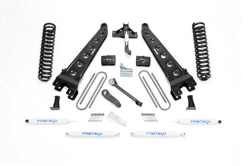 Fabtech 6 in. RAD ARM SYS W/COILS & PERF SHKS 2008-16 FORD F250 4WD K2119
