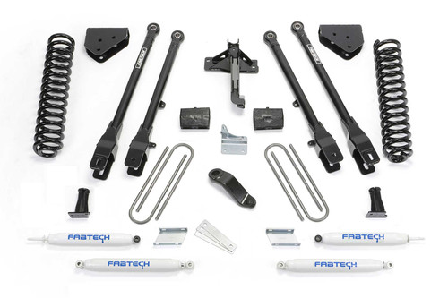 Fabtech 6 in. 4LINK SYS W/COILS & PERF SHKS 2008-16 FORD F250 4WD K2120