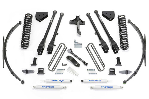 Fabtech 8 in. 4LINK SYS W/COILS & RR LF SPRNGS & PERF SHKS 2008-16 FORD F250/350 4WD K2129