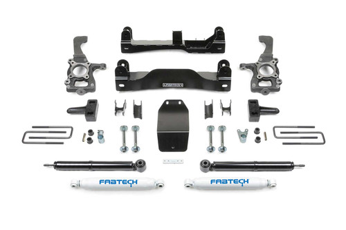Fabtech 4 in. BASIC SYS W/ RR PERF SHKS 2014 FORD F150 4WD K2209