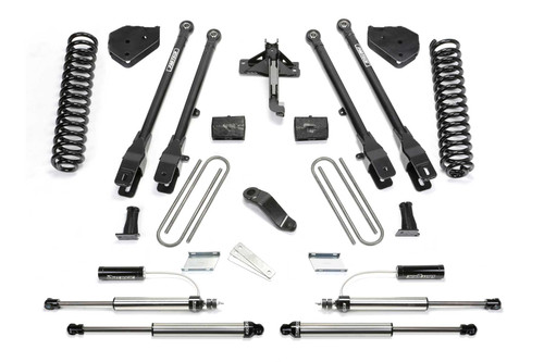 Fabtech 4 in. 4LINK SYS W/COILS & 2.25 DL RESI FRT AND DL RR SHKS 17-19 FORD F250/350 4WD D K2290DL