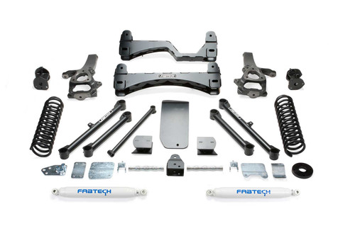 Fabtech 6 in. BASIC SYS W/PERF SHKS 2013-18 RAM 1500 4WD K3055