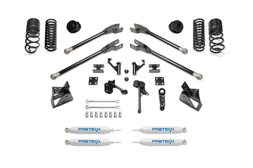 Fabtech 5 in. 4LINK KIT W/ PERF SHOCKS 2014-18 RAM 2500 4WD K3141