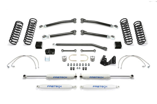 Fabtech 3 in. TRAIL II W/ PERF SHOCKS 2007-18 JEEP JK 2-DOOR K4051