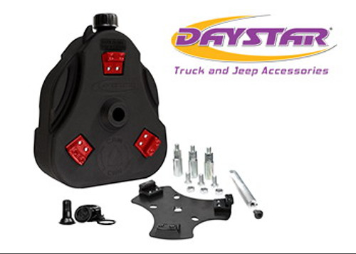 Daystar 46-75 Jeep CJ Cam Can Kit Black Non-Flammable Liquids W/ Spout KJ71035BK