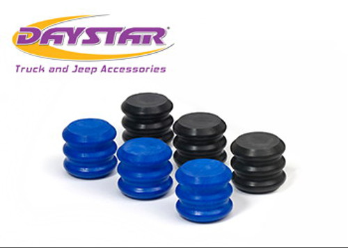 Daystar Stinger Bump Stop Rebuild Kit Includes 3 Black EVS Inserts and 3 Blue EVS Inserts KU71093