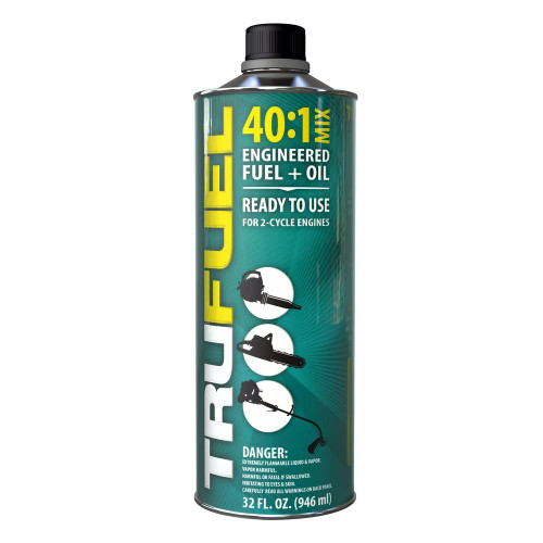 TruFuel 2-Cycle 40:1 Pre-Blended Fuel for Outdoor Equipment - 32 oz. Case of 6. 6525538