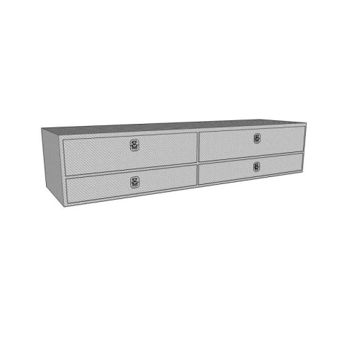 BRUTE HIGH CAP 96IN STAKE BED TOPSIDER CONTRACTOR BOX POLISHED BRUTE HIGH CAP 96IN STAKE BED TOPSIDER CONTRACTOR BOX POLISHED
