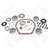Yukon Gear & Axle Yukon Master Overhaul Kit For Dana 44 With 19 Spline Yukon YK D44-19