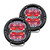 Rigid Industries 360-Series 4 Inch Led Off-Road Drive Beam Red Backlight Pair RIGID Industries 36116