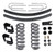 Tuff Country 4 Inch Lift Kit 73-79 Ford F150 Fits Models with 2.5 Inch wide Rear Springs 24713K