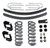Tuff Country 4 Inch Lift Kit 73-79 Ford F150/78-79 Ford Bronco Fits Models with 3 Inch wide Rear Springs 24712K