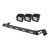 Rugged Ridge Hood Light Bar Kit, Textured Black, 3 Square LEDs; 07-16 Jeep Wrangler 11232.11