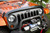 Rugged Ridge Wraparound Bug Deflector, Smoke; 07-16 Jeep Wrangler JK 11350.02